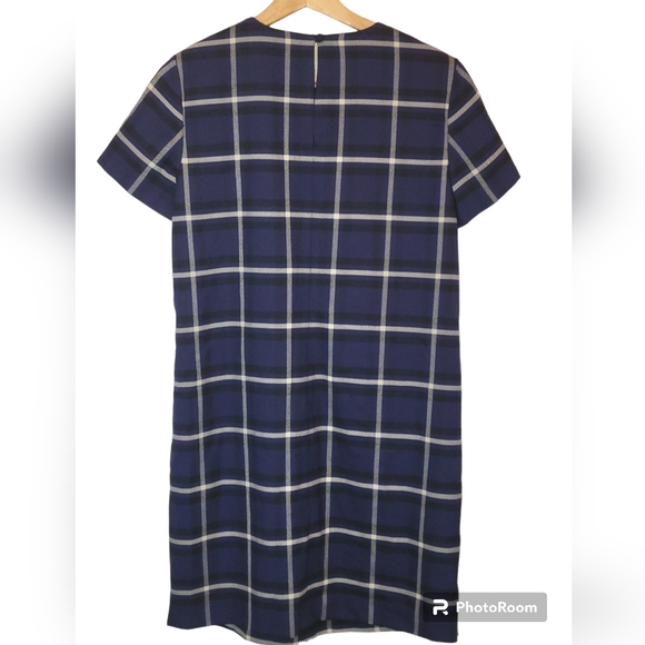 Banana Republic Windowpane Shift Dress Size Medium - Picture 2 of 5